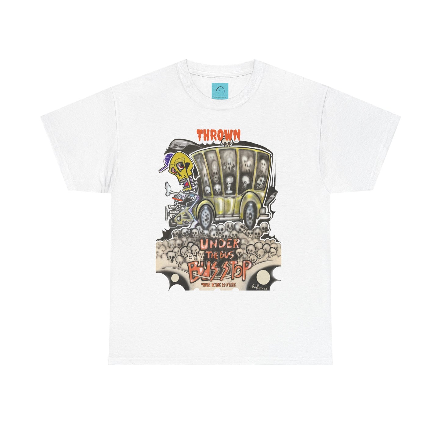 Copy of Under the Bus Unisex Heavy Cotton Tee - Unique Graphic Design for Music Lovers