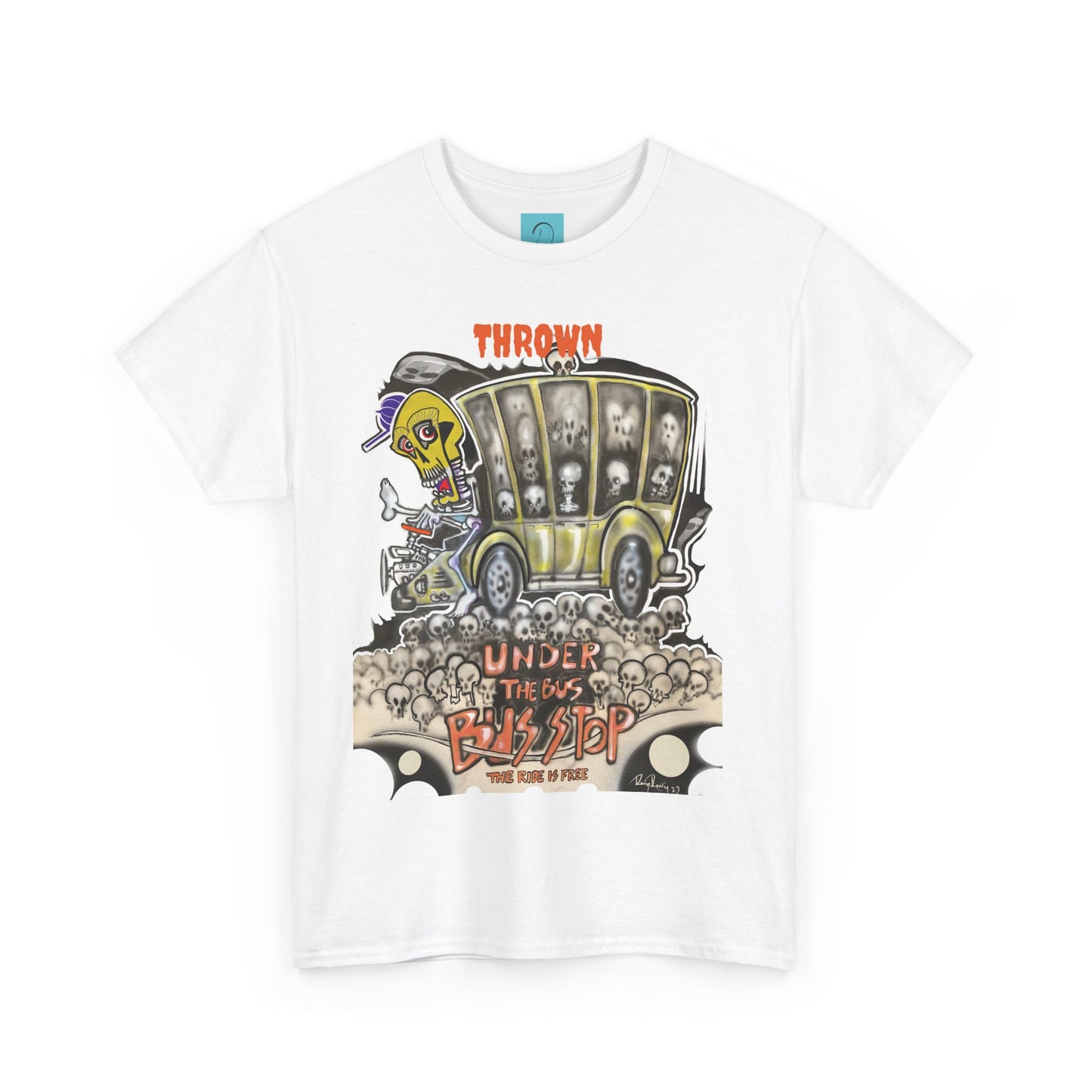 Copy of Under the Bus Unisex Heavy Cotton Tee - Unique Graphic Design for Music Lovers