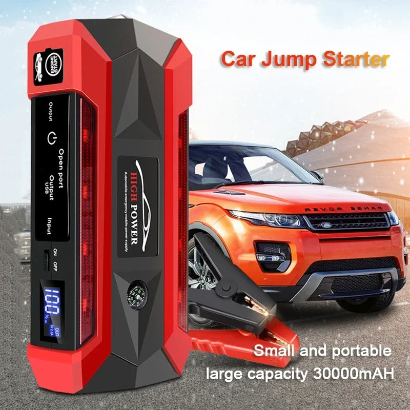 4000A Start Power Bank 30000mAh Jump Starter Car Booster External Battery 12V Starting Device for Petrol Diesel Powerbank