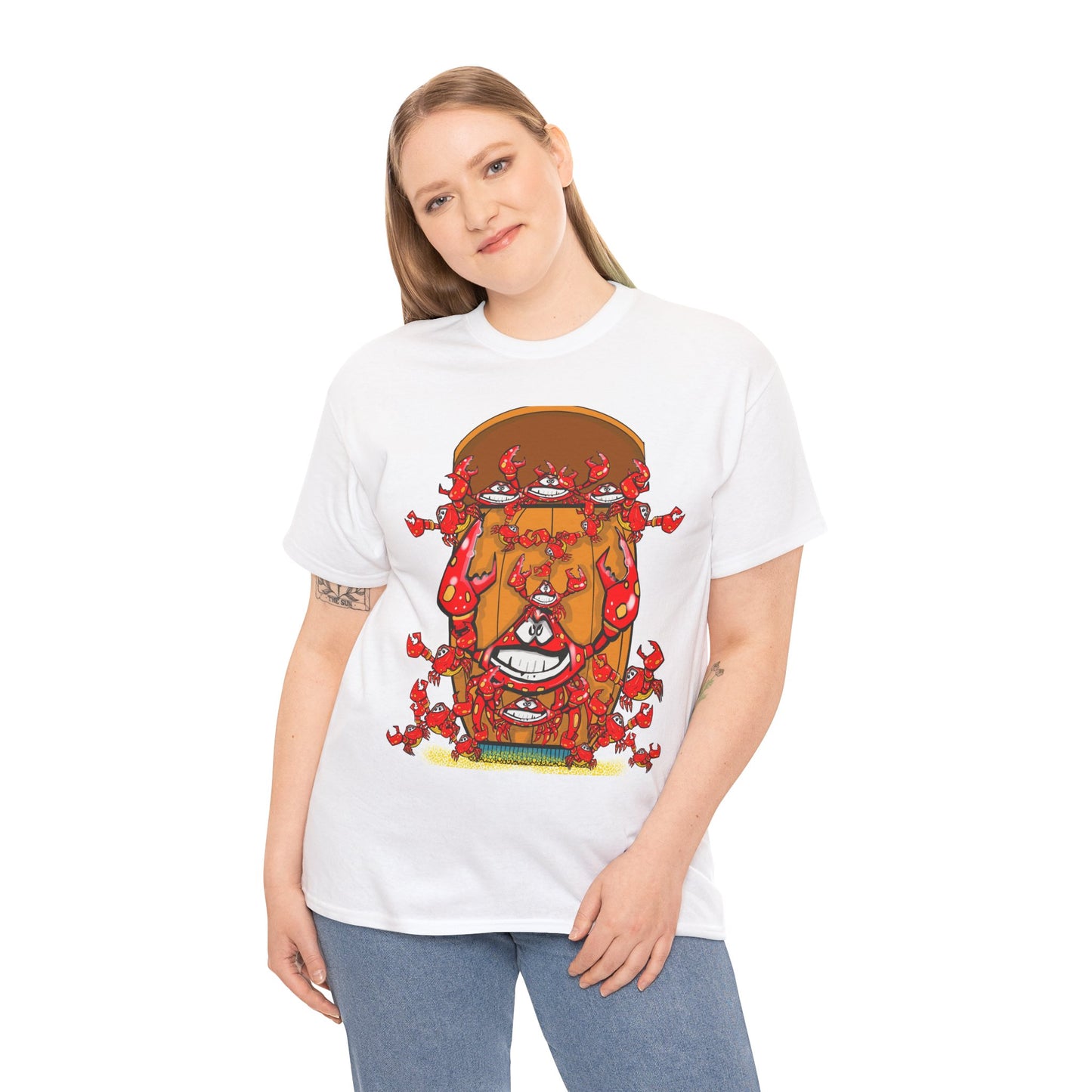 Unisex Crabs In A Barrel Heavy Cotton Tee