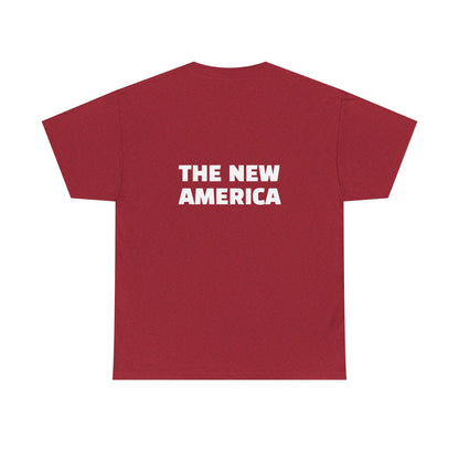 Unisex Heavy Cotton Tee - "Welcome to Hell, The New America" Funny Graphic Shirt for Art Lovers