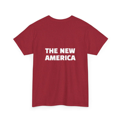 Unisex Heavy Cotton Tee - "Welcome to Hell, The New America" Funny Graphic Shirt for Art Lovers